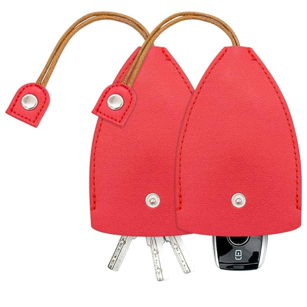 NEW 1 Pull Out Elegant PU Leather Car Key Cover – Secure, Compact & Gift-Ready!